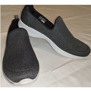 Skechers Gray/Black Goga Max Slip-Ons